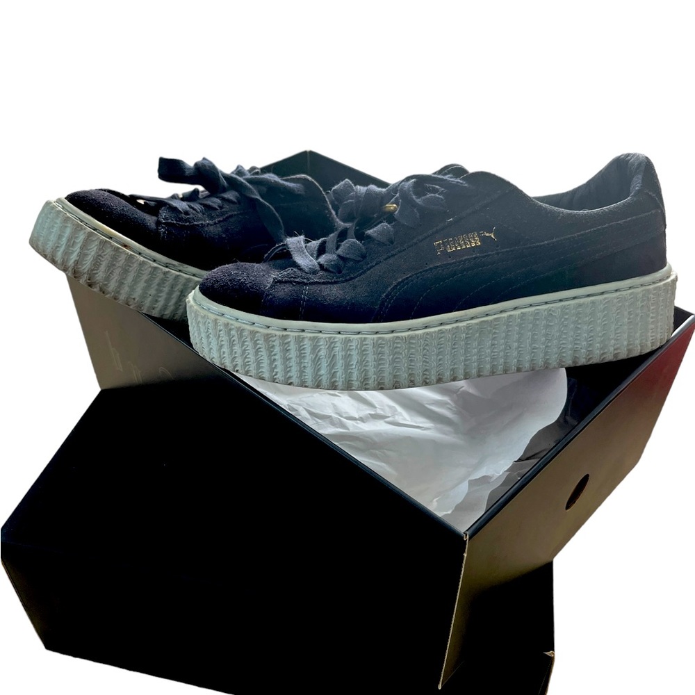 FENTY Rihanna Puma Suede Creepers in peacoat/cool blue